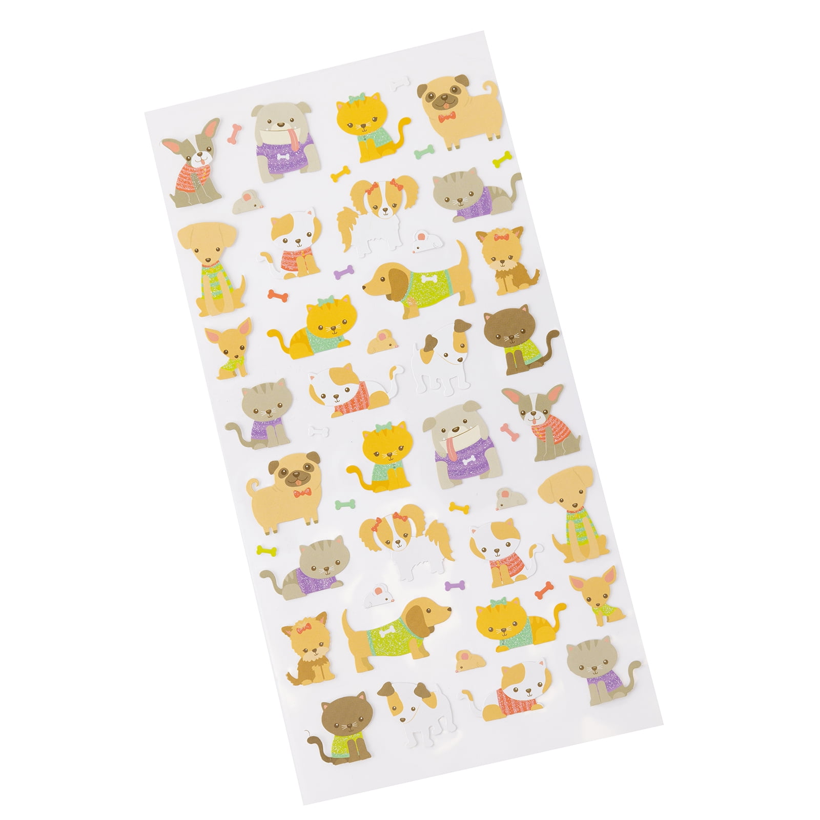 Sticko Themed Stickers-Tiny Dogs And Cats – American Crafts