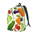 thumbnail image 2 of Daiia Vegetables2 Vintage Canvas Backpack for Men and Women ,Hiking Backpack,Travel Laptop Bag for School,Large Capacity Backpack, 2 of 8