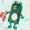thumbnail image 3 of for Motorola Edge 50Ultra/Moto X50Ultra Furry Plush Phone Case, Funny Big Eye Frog Stuffed Soft Hand Feet Cute Cartoon Doll Fuzzy Fluffy Hairy Fur Phone Cover, 3 of 6