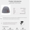 thumbnail image 2 of TELOLY Fisherman Beanie Good Ventilation Mens Beanie Hat Elastic Structure Mens Knit Hat Beige, 2 of 8