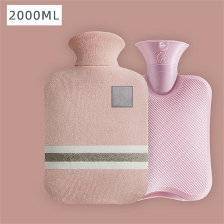 

Tiezhimi Hot Water Bottle 2 Liters With Lid Soft Fuzzy Hot Water Bottle For Babies Children And Adults Hot Water Bottle For Friends Birthday Gift Winter Christmas Gift