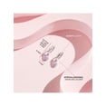 thumbnail image 5 of 925 Sterling Silver Girls Small Hoop Purple CZ Heart Dangle Earrings Toddler, 5 of 7