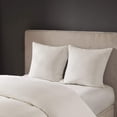 thumbnail image 2 of N Natori Hanae Soft Cotton Blend Yarn Bed Euro Sham, 26" W x 26" L, White, 2 of 3