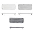 thumbnail image 2 of Monstrate Bandejas de tocador de diatomita Excelente absorbente de agua Ahorro de espacio A prueba de humedad y antideslizante Juegos de accesorios de baño Gris oscuro, 2 of 6