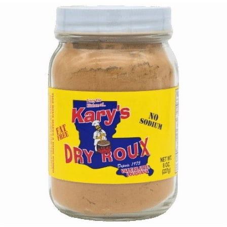 Kary's No Fat No Sodium Dry Roux, 8 oz. Jar pack of 1