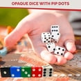 thumbnail image 6 of MR Chips D6 Standard 16 mm Opaque Dice with Pip Dots - 50 pack - 5 Color Mix, 6 of 8