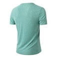 thumbnail image 5 of Maean Mens Short Sleeve Sweaters Knit Crewneck Slim Tops Solid Color Basic Pullover Lightweight Sweater, 5 of 7