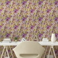 thumbnail image 2 of Ambesonne Nature Peel & Stick Wallpaper for Home, Blossoms Romantic Pattern, 13"x72", Olive Green and Pale Fuchsia, 2 of 5