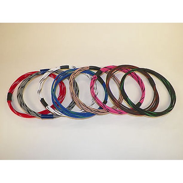 16 GXL HIGH TEMP AUTOMOTIVE WIRE 8 STRIPED COLORS 5 FEET EACH 40 FEET