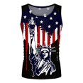 thumbnail image 6 of HCNTES Mens Graphic Tank Tops Sleeveless Muscle Shirts Beach Hawaiian Patriotic Tank Tops(Navy,XXL), 6 of 6