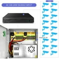thumbnail image 5 of OHWOAI CCTV Indoor&Outdoor Power Supply 18CH Channel Port Box Output AC to DC 12V 30 Amp 360 Watt for CCTV DVR Security System and Cameras, 5 of 7