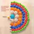 thumbnail image 3 of Orange Color Set of 20pcs Natural Wicker Rattan Table Wedding Party Hanging Balance Decorative Christmas Balls 3cm, 3 of 4