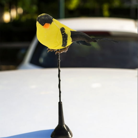 FOLOYORI Plastic Car Antenna Topper Bird Multi 1Pack 4.4x1.5x1.3in For Car Enthusiasts