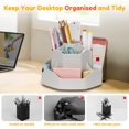 thumbnail image 6 of ZIVACATE 360° Rotating Pen Pencil Holder for Desk Organizers Spinning Pencil Holder for Office,Grey, 6 of 7