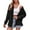 Black, variant on VERUGU Womens Coats Casual Fashion Comfortable Pocket Cardigan Loose Long Sleeved Shirt Black XXL