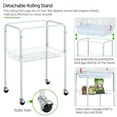 thumbnail image 5 of Alden Design 64" Large Rolling Metal Bird Cage with Open Top, White, 5 of 9