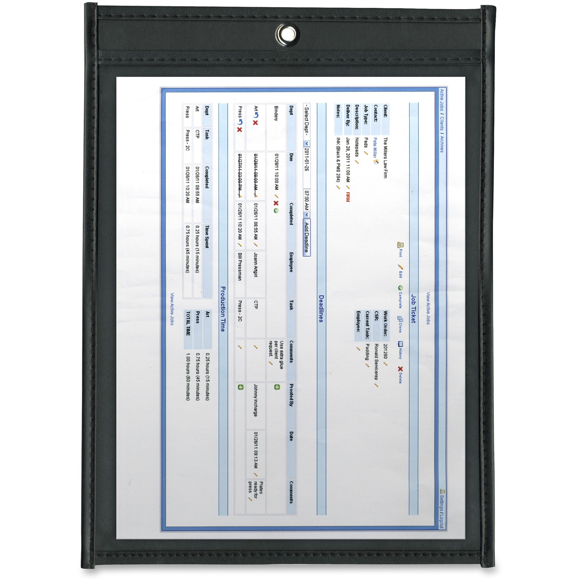 Angler\'s TopLoad Job Ticket Holders