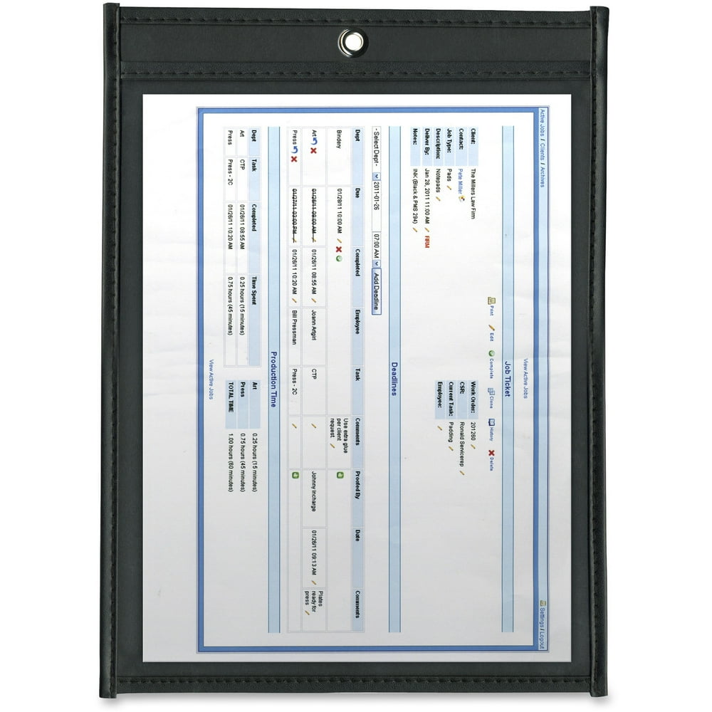 Angler\'s TopLoad Job Ticket Holders