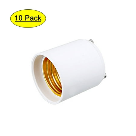

10pcs AC 90-240V 4A GU24 to E26 Socket Adapter PBT Lamp Bulb Holder 120 Degree Heat Resistant