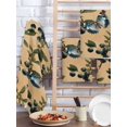 thumbnail image 2 of Blueberry Spring Leaves Kitchen Dish Towels for Drying Dishes Set of 4, Brown Botanical Branches Waffle Weave Microfiber Hand Tea Bathroom Towels Quick Dry & Absorbent Towel 15.7x23.6, 2 of 7
