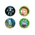 thumbnail image 1 of Rick and Morty 4-Piece Button Pack, 1 of 1