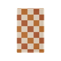 Yayeee Blank Wall Plate Cover 1-Gang 4.5"x2.7" Home Unused Decorative Outlet, Rusty Orange Plaid