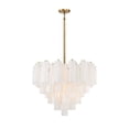 thumbnail image 6 of Crystorama Addis 12 Light Aged Brass Chandelier - 26.75"W x 21.5"H x 26.75"D, 6 of 10