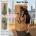 thumbnail image 3 of Sunrise Heavy Duty Large Artificial Christmas Tree Carry Storage Bag Holiday Clean Up to 9' (Tan), 3 of 10