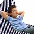 thumbnail image 1 of USA Lounger Chair Bag, Happy Fourth of July Famous Day of States with Vertical White Stripes and Stars, High Capacity Storage with Handle Container, Lounger Size, Indigo Red White, by Ambesonne, 1 of 5