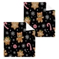 thumbnail image 2 of BZSMCE Towel Cotton Face Towel Soft Hand Towels Fashion Cat Cookie Holiday Pattern, 2 of 9