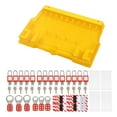 thumbnail image 3 of Lockout Tagout Station Breaker Loto Kit, Includes 14 Padlocks 28 Keys, 6 Lockout Buckles, 40 Lockout Tags, 40 Ties, Lock Out Tag Out Kit Board For Loto Station Lock Out Tag Out Kit, 3 of 8