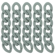 ONAPARTER 50 Pcs Plastic Self-buckle Chain Necklaces Jewlery Chains Decors for Crafts Charm Ornaments Bracelet