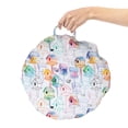 thumbnail image 2 of Birdhouse Round Floor Cushion with Handle, Colorful Sketch of Feathered Creature Nest Print Repetition, Decorative Pillow for Living Room & Dorms, 18" Round, Pale Mauve Multicolor, by Ambesonne, 2 of 4