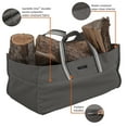 thumbnail image 3 of Classic Accessories Ravenna Jumbo Fireplace Firewood Log Carrier, Dark Taupe, 3 of 12