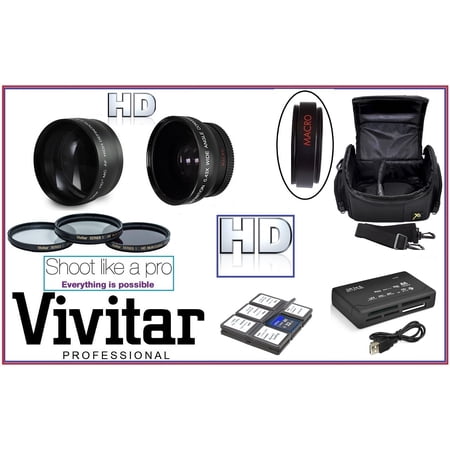 Super Saving Pro Hi-Def Accessory Kit For Canon XC10 XC15 Vixia GX10 (Kit-CC3)
