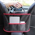 thumbnail image 4 of Car Net Pocket Storage Bag, Mesh Organizer Between Front Seats, Pet Barrier, Extra Storage for Wallets, Phones, Small Items, Safe Driving, Universal Fit for Cars, SUVs and Trucks, 4 of 9