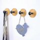 thumbnail image 1 of Set of 4 Durable Wooden Hooks for Waterproof Wall Hanging Storage Solutions, 1 of 2