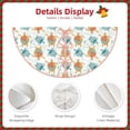 thumbnail image 3 of Rateoe Sea Turtle Pattern Christmas Tree Skirt with Ties , Christmas Tree Decorations, Farmhouse Christmas Decor Xmas Holiday Decorations-30", 3 of 6