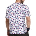 thumbnail image 2 of Wukai Ornamental Turtles Print Men's Short-Sleeved Mesh T-Shirt,Quick-Dry Short Sleeve Workout T-Shirt-, 2 of 8