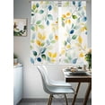 thumbnail image 4 of Spring Leaves Sheer Curtains for Living Room Bedroom Colorful Botanical Eucalyptus Vines Plants Sheer Curtains 72 Inch Long 2 Panels Set Light Filtering Curtain Window Treatments Drapes, 4 of 6