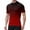 Deep Red&03^0601V, variant on Gradient Men Cycling Jersey with 3+1 Rear Zipper Pockets Short Sleeve Men Workout Shirt Upf 50+ Half Zip Breathable Outdoor Quick Dry Bike Shirts for Men Cycling