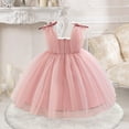 thumbnail image 2 of Toddler Baby Flower Girls Bowknot Tutu Dress Princess Wedding Birthday Gown, 2 of 7