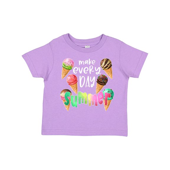 Inktastic Make Every Day Summer Ice Cream Cones Boys or Girls Toddler T-Shirt