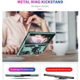 thumbnail image 4 of Compatible with Samsung Galaxy Z Fold 3 Protective Case,Heavy Duty Shockproof Armor Phone Case with 360° Rotating Metal Ring Holder Kickstand Military Grade Protection Rugged Cover,Darkgreen, 4 of 8