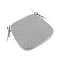 thumbnail image 4 of Cojín para silla de comedor, funda de lino extraíble y lavable, multiusos. Gris claro, 4 of 8