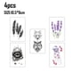 thumbnail image 2 of 20 hojas de tatuajes temporales pegatinas tatuaje para mujeres niñas arte corporal brazo, 2 of 7