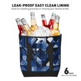 thumbnail image 6 of Large Capacity Insulated Tote Bag16.1×13.4×7.5in Thermal Insulation And Easy To Clean Strong Bearing Capacity Can Be Reused Midnightblue Geometric Patterns_4, 6 of 8