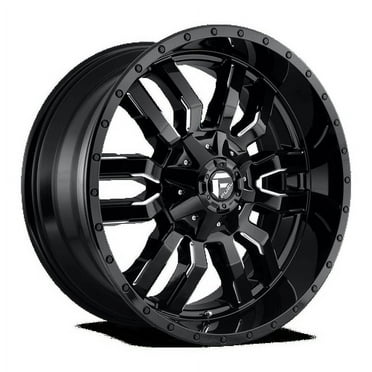 Fuel 1PC Aluminum Rim D595 SLEDGE 22X9.5in Gloss Black Milled Finish, D59522951860