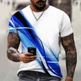 thumbnail image 2 of kpoplk Men's Funny Graphic T-Shirt Relaxed Fit Short Sleeve Casual Summer Tee Cool Novelty Print Soft Cotton Crew Neck Tops for Men Size XL,Blue, 2 of 5