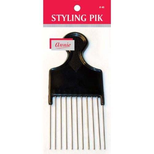 Annie Styling Pik 46 6.5" x 2.8" Plastic Handle W/ Metal Pik